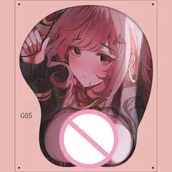 3D Anime Cartoon Mouse Pad with Soft Wrist Rest and Anti - Slip Design for Comfort and Gaming (Mouse pad - 03)