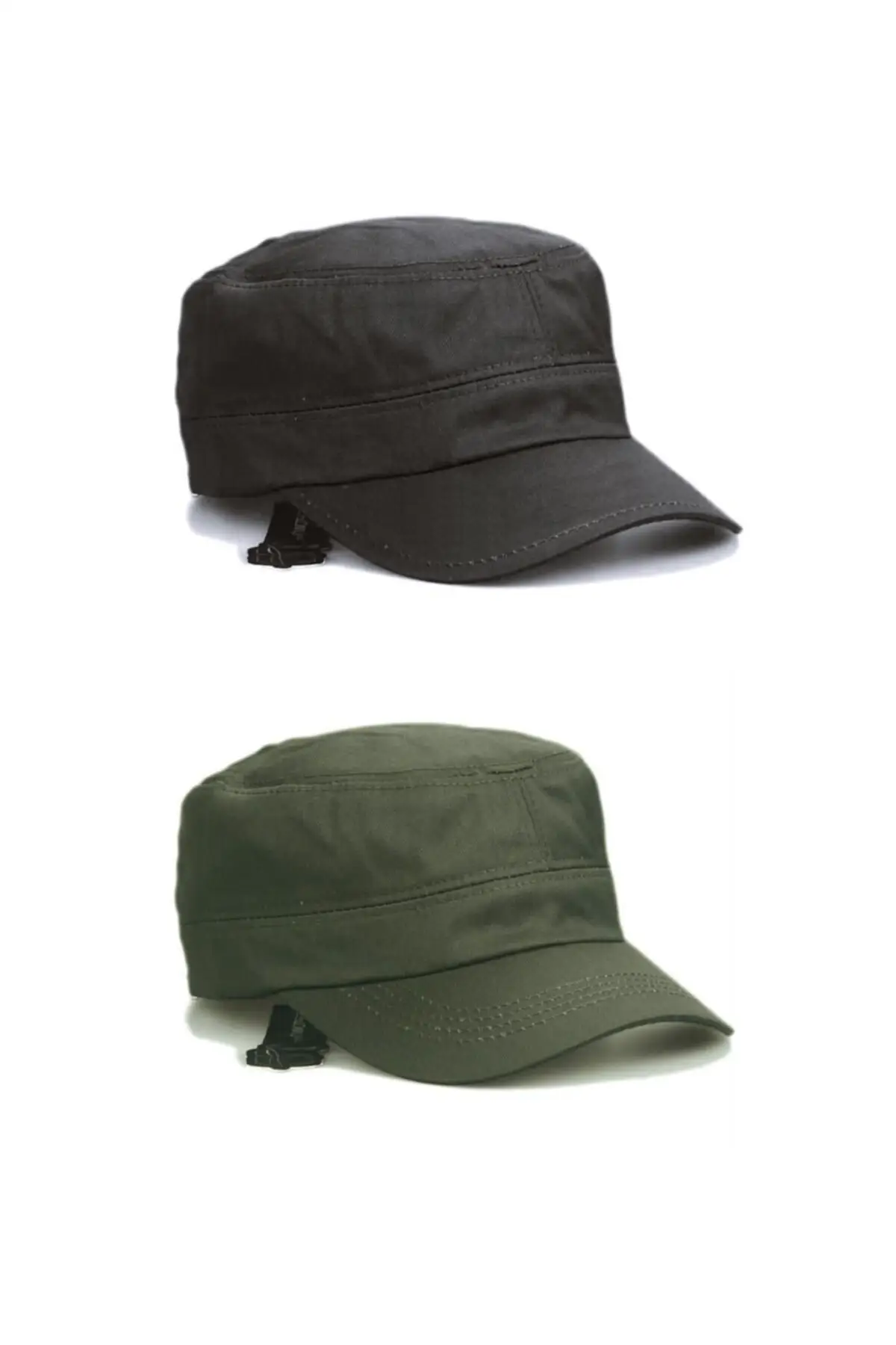 Castro Black And Khaki Hat Dual Set 