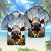 Farm Floral Cow Men's Shirts Hawaiian Shirt 3D Printed Funny Cows Shirts For Men Vacation Casual Y2k Animal Women Lapel Tops 2