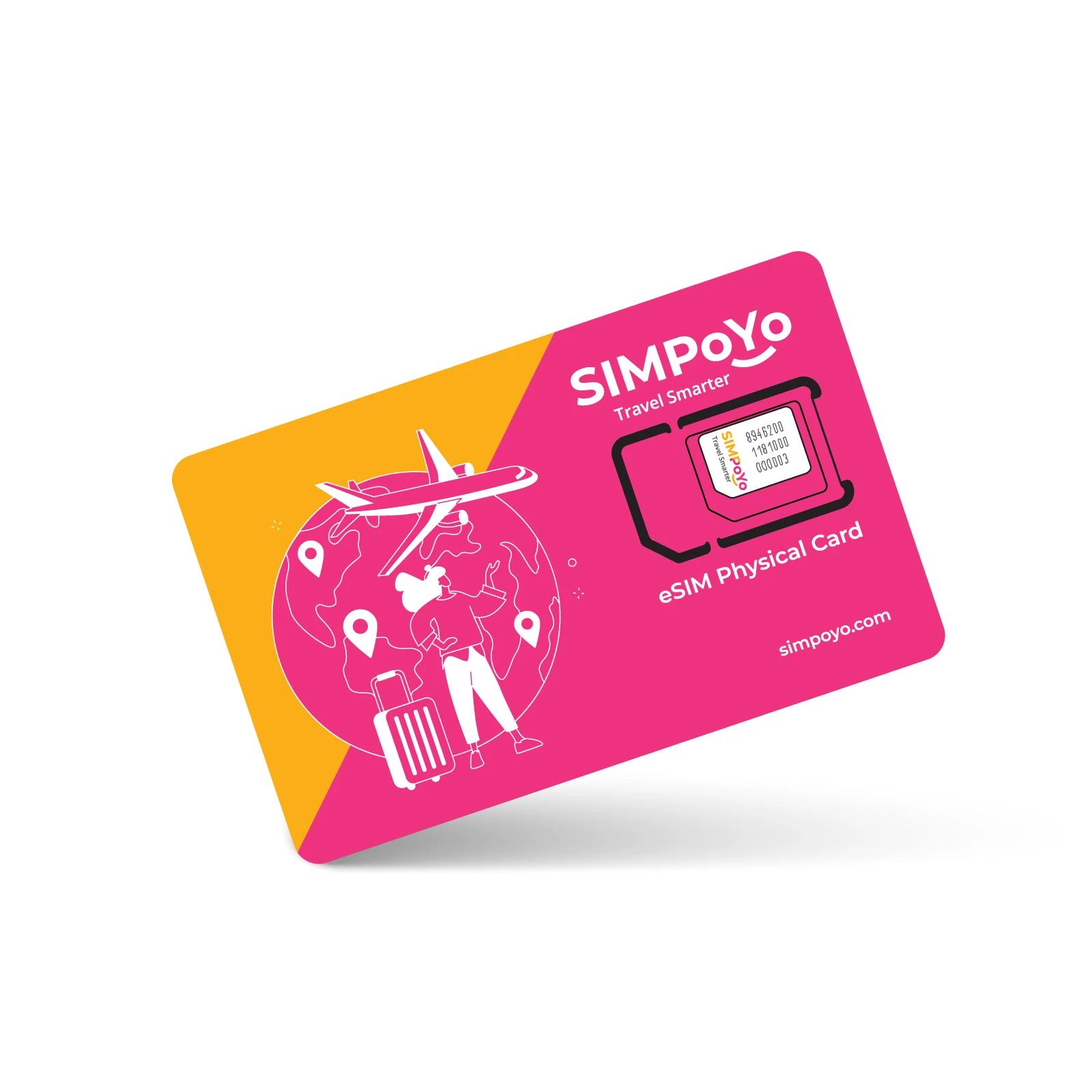SIMPoYo eSIM Card: 1GB U.S./EU Data + 100MB Global Access