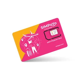 SIMPoYo eSIM Card: 1GB U.S./EU Data + 100MB Global Access - Bundle1