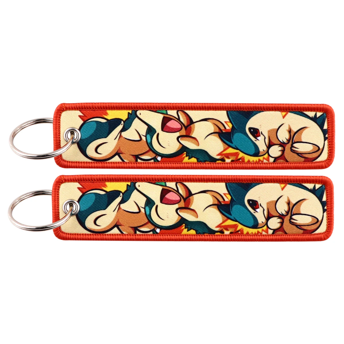 Charming Anime Cute Cartoon Embroidered Keychain | Stylish Key Holder & Accessory Gift
