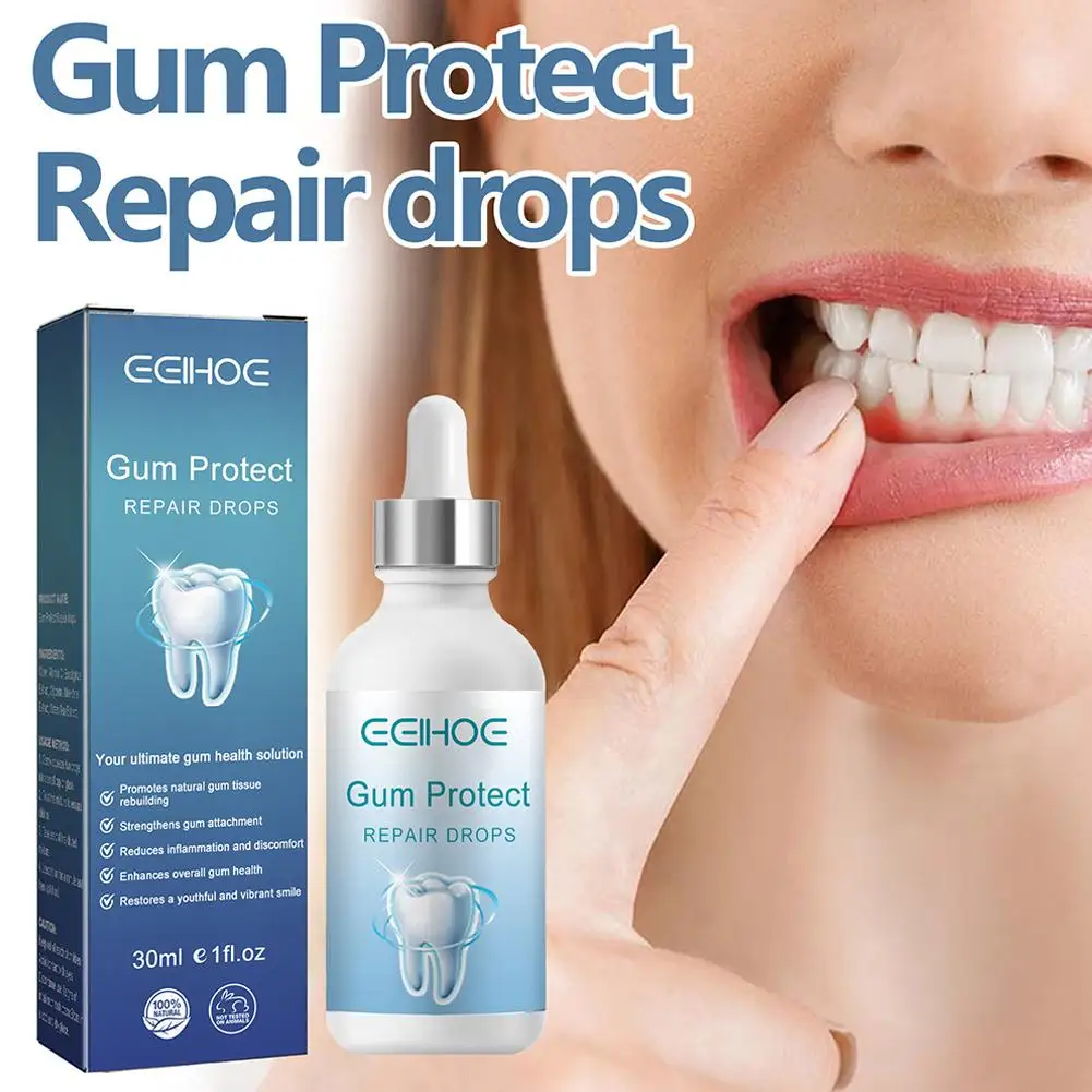 30Ml Quickly Gum Repair Serum Drops Relief Parodontal Protect Gum Repair Drops Sbiancamento Dei Denti Dentifricio Igiene Orale Toya J7C1