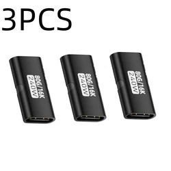 Ultra High - Speed 240W USB Type C Adapter - Female to Female Connector (3PCS Black)