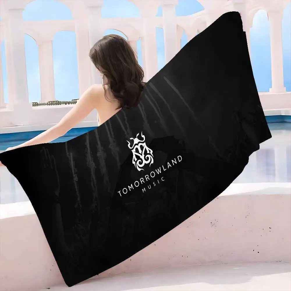 Tomorrowland Music Logo Microfiber Beach Towel Absorbent Quick dry Soft Yoga Swimming Resort Mountain Climbing Towel
