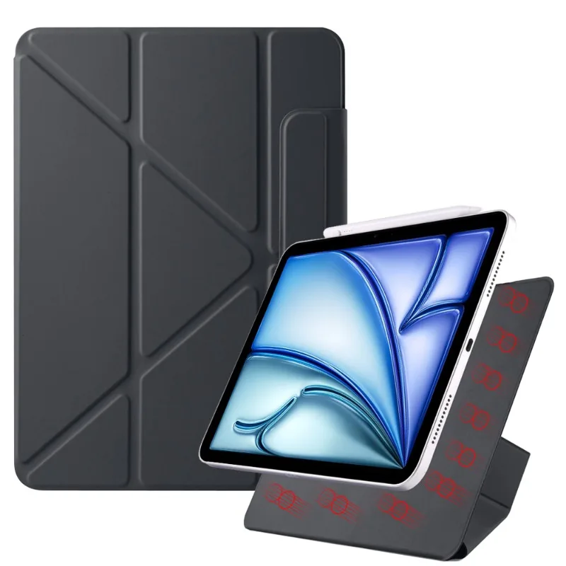 Sleek Magnetic Detachable Tablet Stand Cover with Foldable Design
