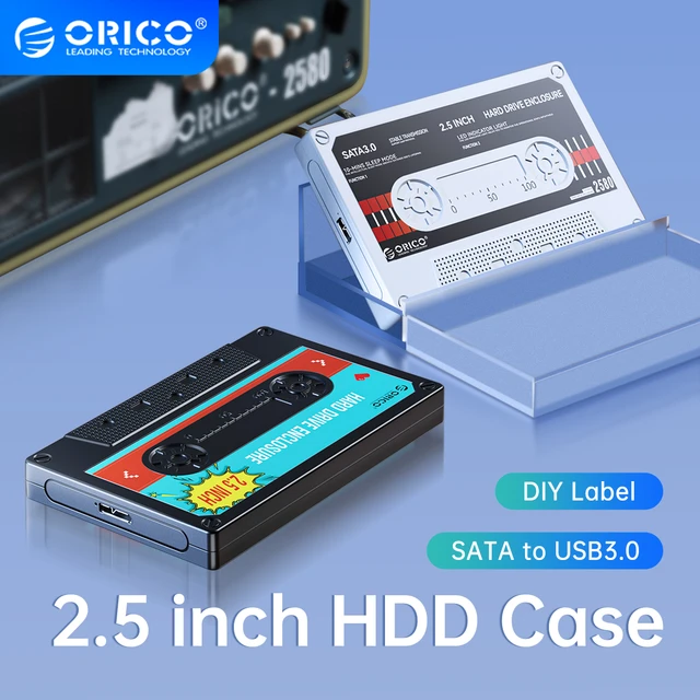 ORICO – boîtier Transparent pour disque dur externe SSD 2.5 pouces
