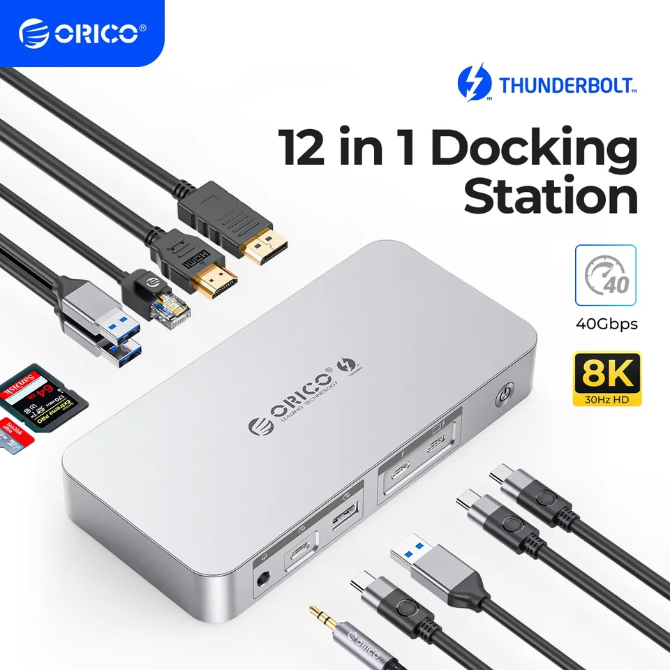 ORICO Thunderbolt 4 Docking Station Type C to HDMI-compatible