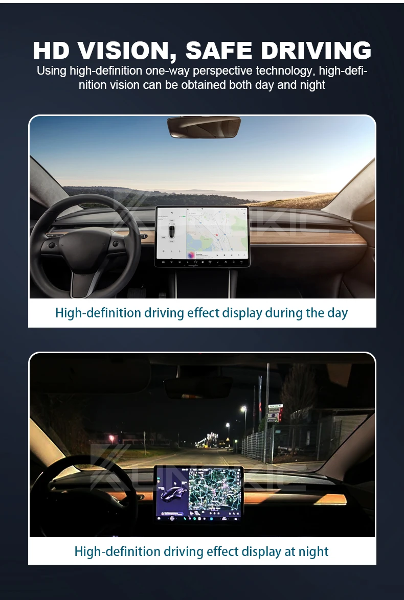 Vorgefertigte Auto-Fenster-Sichtschutzfolie für Tesla Model 3 2024 Highland Autoaufkleber Keramik-Solar-UV-Schutzfolien. – Detail 7