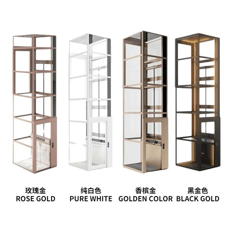 cheap 3-15m house elevator, home lift, residential lift with enclosure