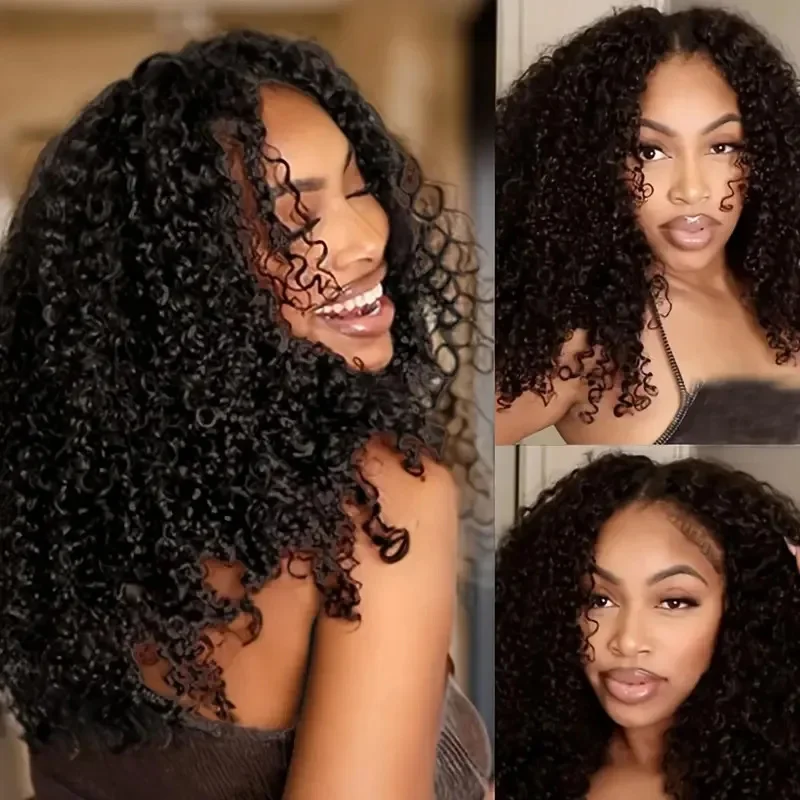Small Spirals Curly Crochet Human Hair Extensions Deep Pixie Curls Crochet Hair Pre Separated Knotless Miracle Knot Braids
