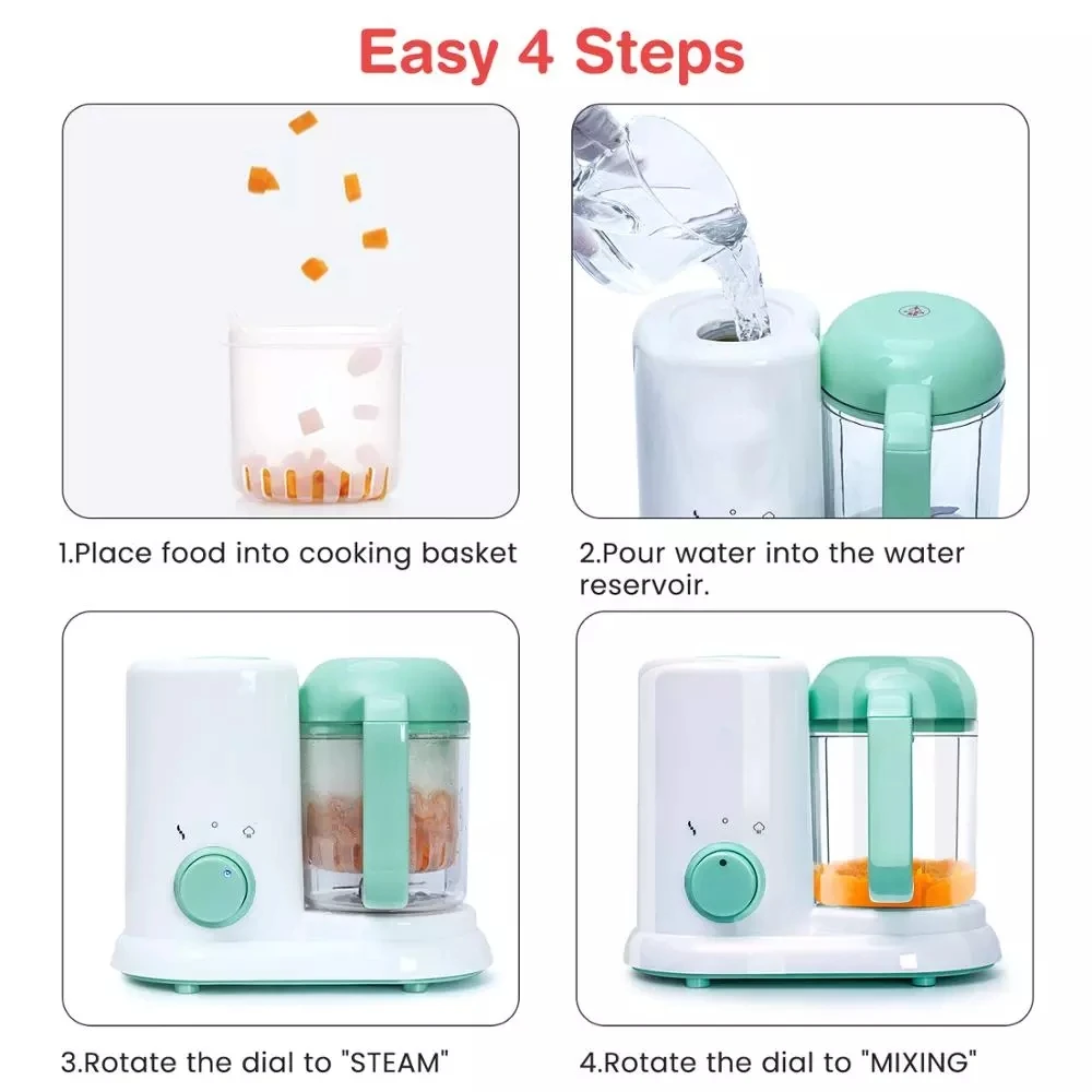 New Baby Feeding Food Maker Supplement Newbron Baby Food Cooking Blenders Steamer Processor Infant Fruit Vegetable Maker