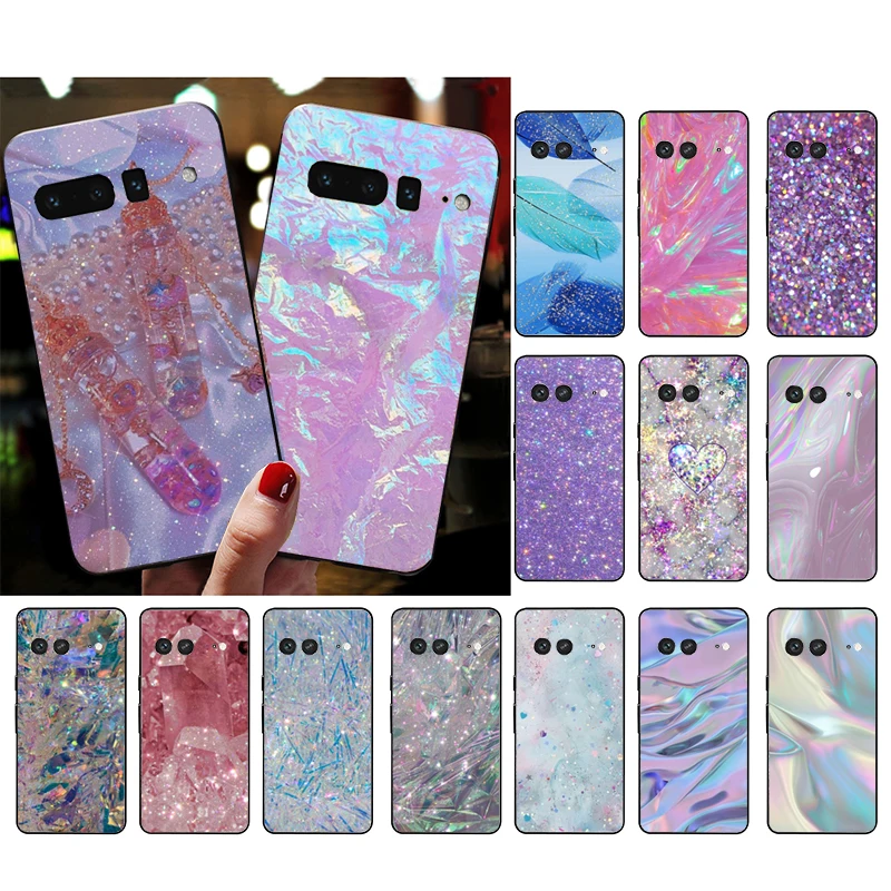 Custodia Per Telefono Per Google Pixel 7 Pro 7A 6A 6 Pro 5A 4A 3A Pixel 4 Xl Pixel 5 6 4 3 Xl 3A Xl 2 Xl Custodia Per Ragazza Estetica Glitterata