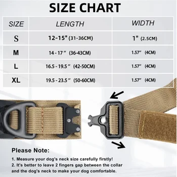 Adjustable Nylon AirTag Holder Dog Collar  Metal Buckle Pet Tactical Collar Dog Accessories Anti Last and Pet Dogs Tracing Safe 3