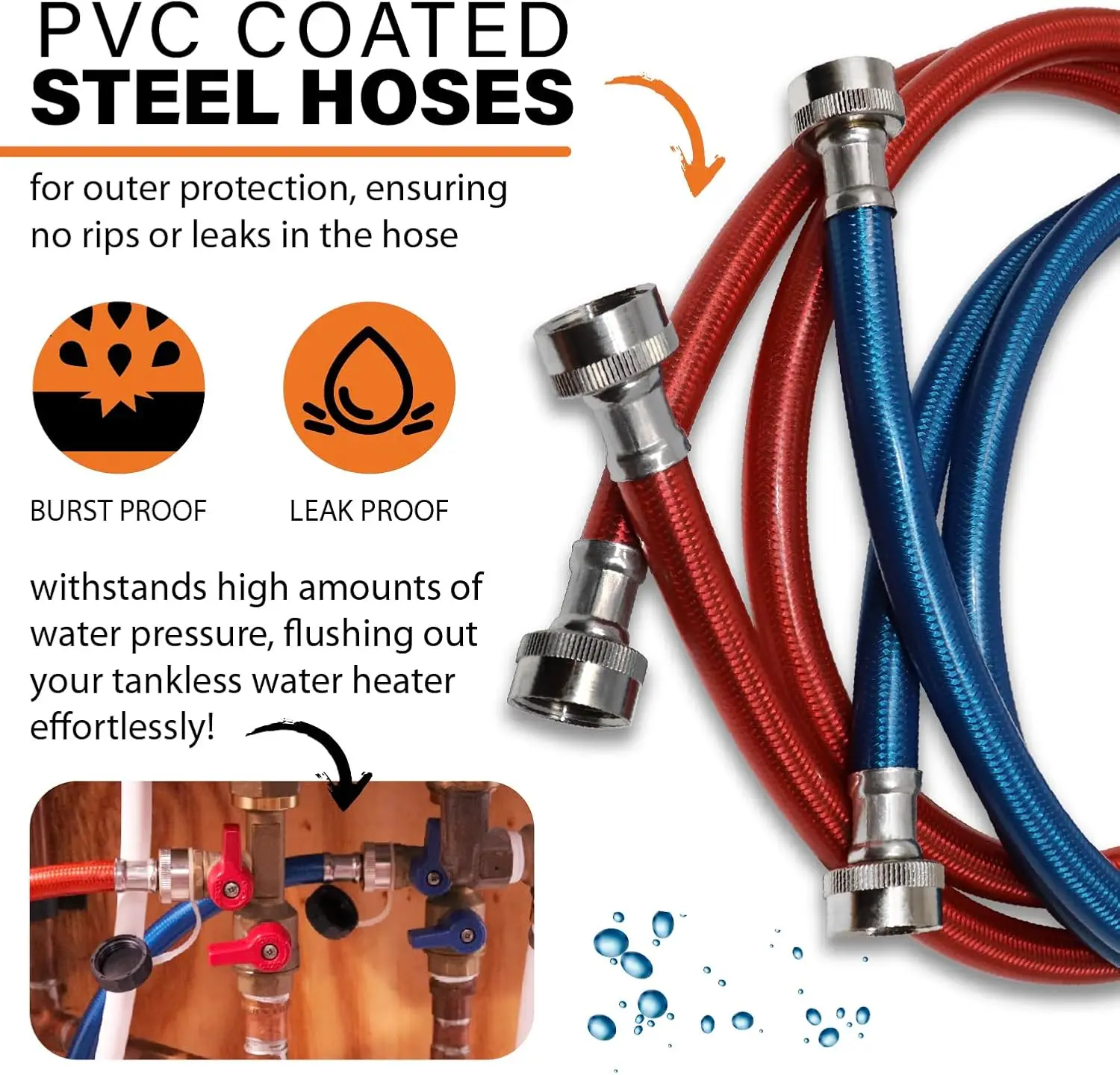 Tankless Heater Descaler Kit Just Add Vinegar or Your Own Descaler Works with Most All Tankless Water Heaters