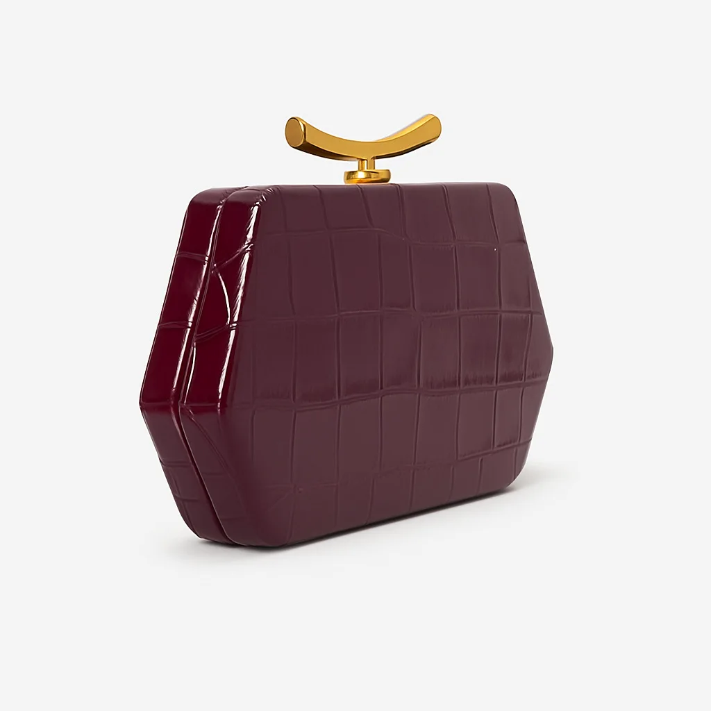 Luxury Design Top-Handle Bag For Women Evening Handbag Long Purse Crocodile Pattern Crossbody Shoulder Bags Fashionable Outfits