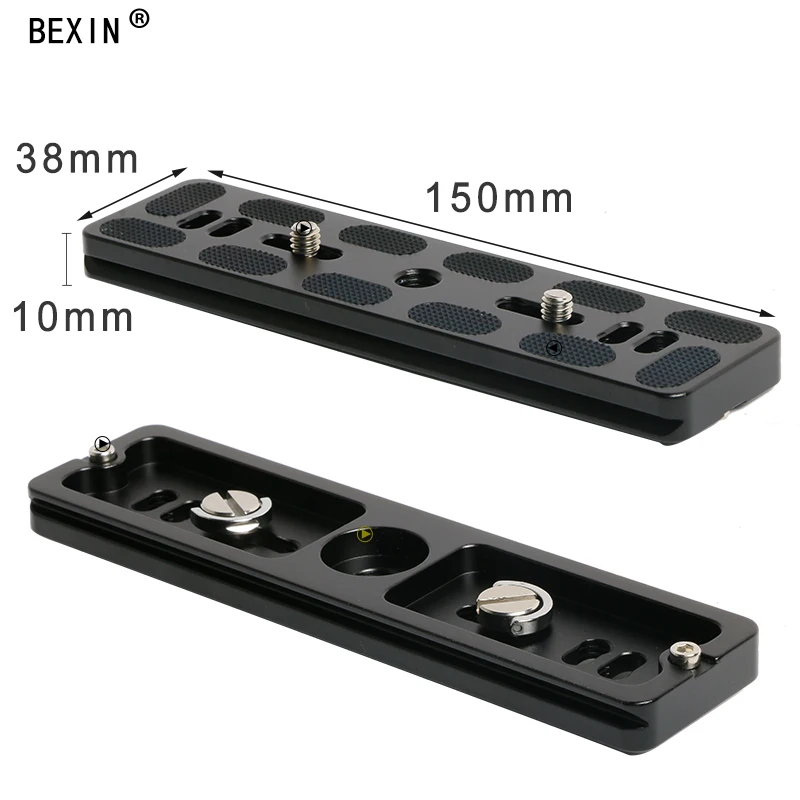 クイックリリースpuカメラ三脚プレート,マウントプレート,dslrロング