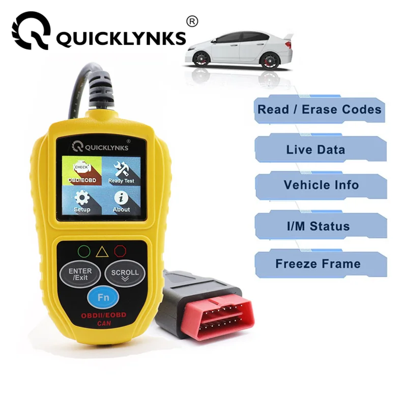 Quicklynks Obd2 Scanner Diagnostic Tool T49 With Large Color Screen
