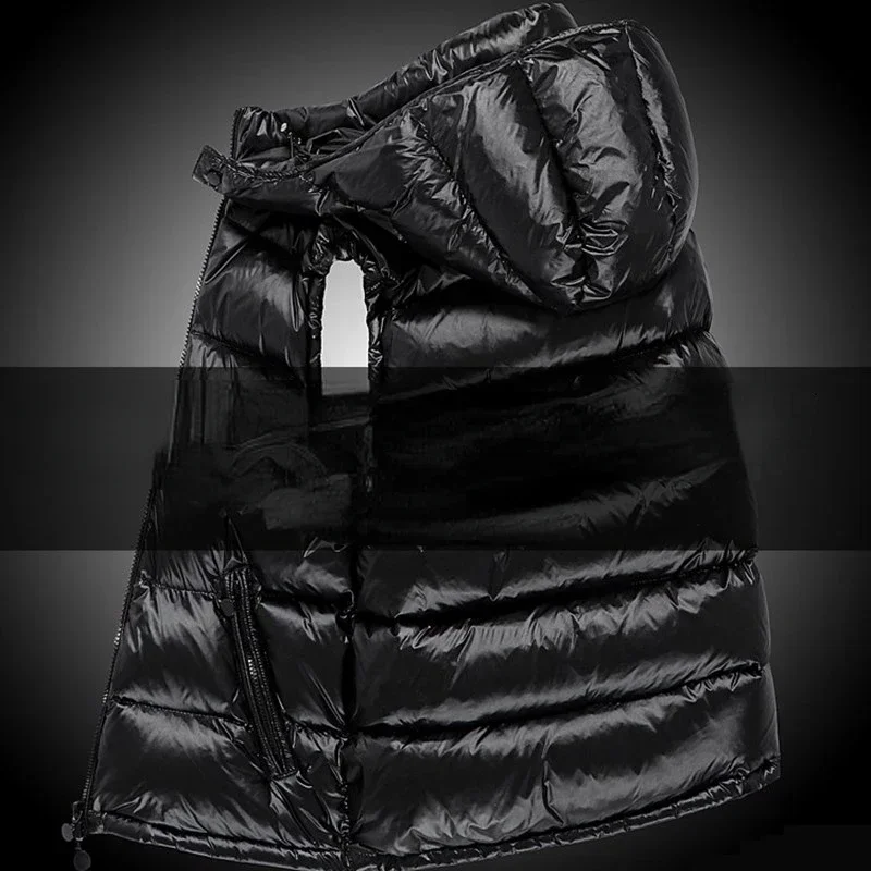 Tcyeek Down Vest Men Winter Jackets for Couple Clothes 2021 Fall New Thickened Down Vest Men's and Women's Outerwear Chaqueta 3