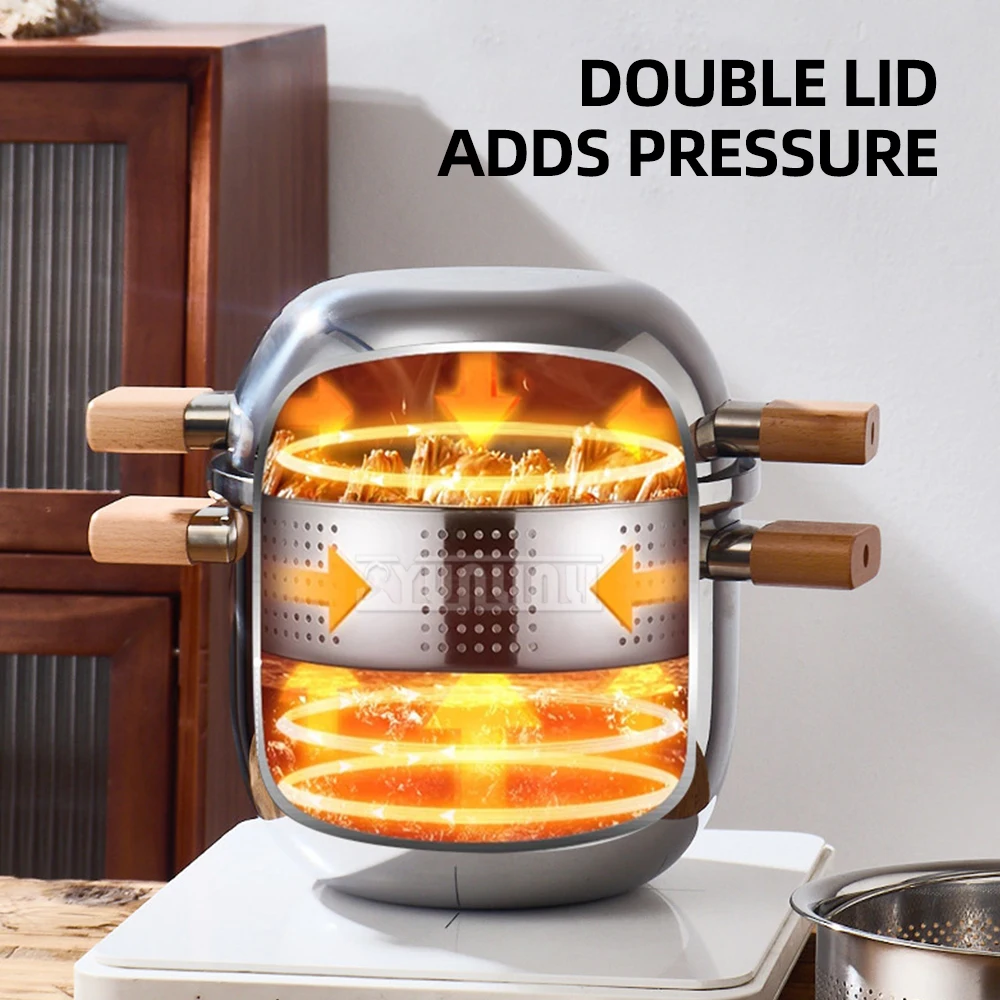 Version Steamer Cook Steamer Machine Food Multi Purpose Cookware Food Stewed Cooker Soup Pot