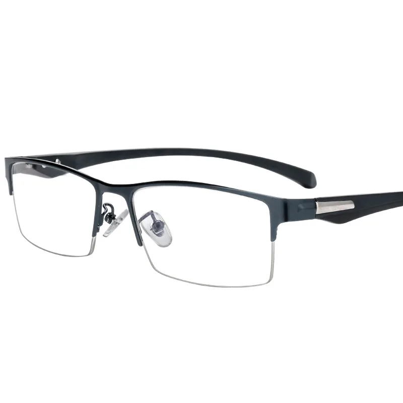 Prescription Glasses Men's Prescription Glasses Women Myopia glasses Black Grey Eyewear Reading Glasses Half-rim Short-Sighted eyeglasses