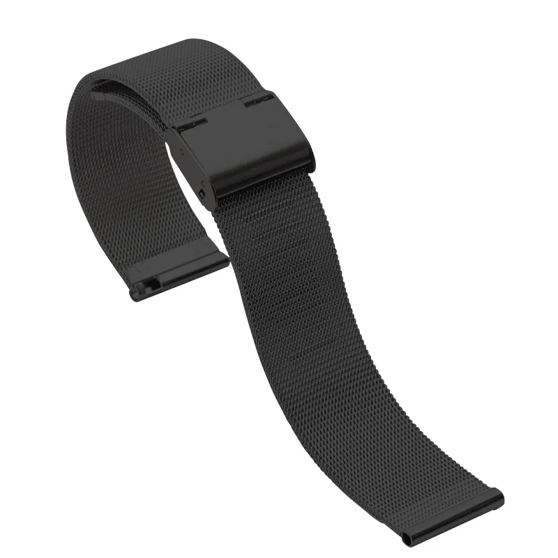 22mm 20mm Milan Loop Belt Quick Release Metal Mesh Belt for Samsung Galaxy Huawei GT2 3 4 Watch Universal Strap Flat Head
