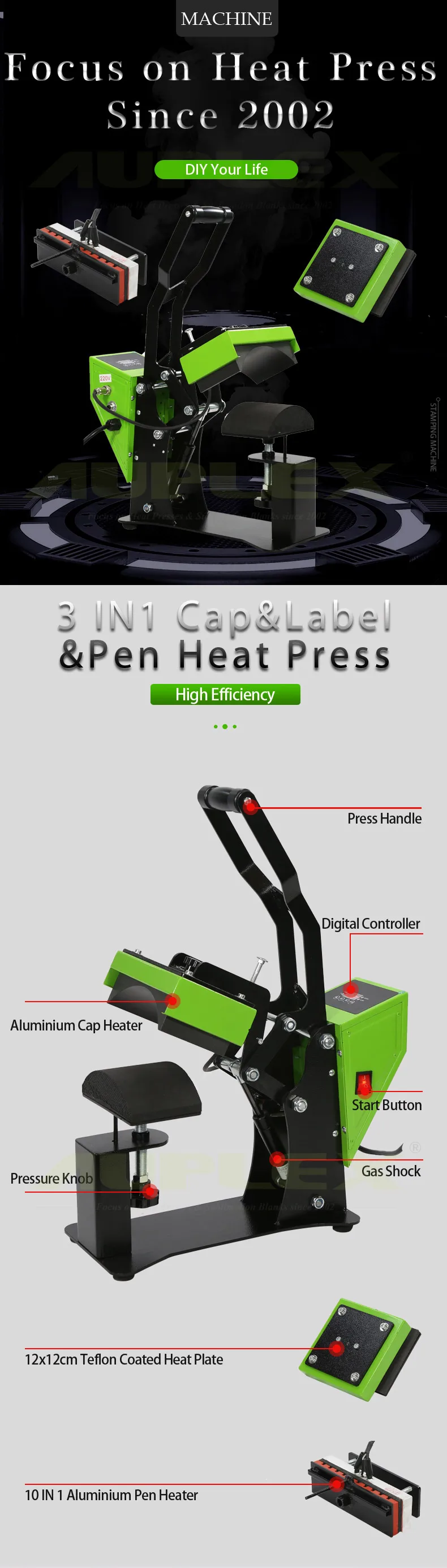 Цифровой блок управления для комбинированного теплового пресса 3 в 1 ...