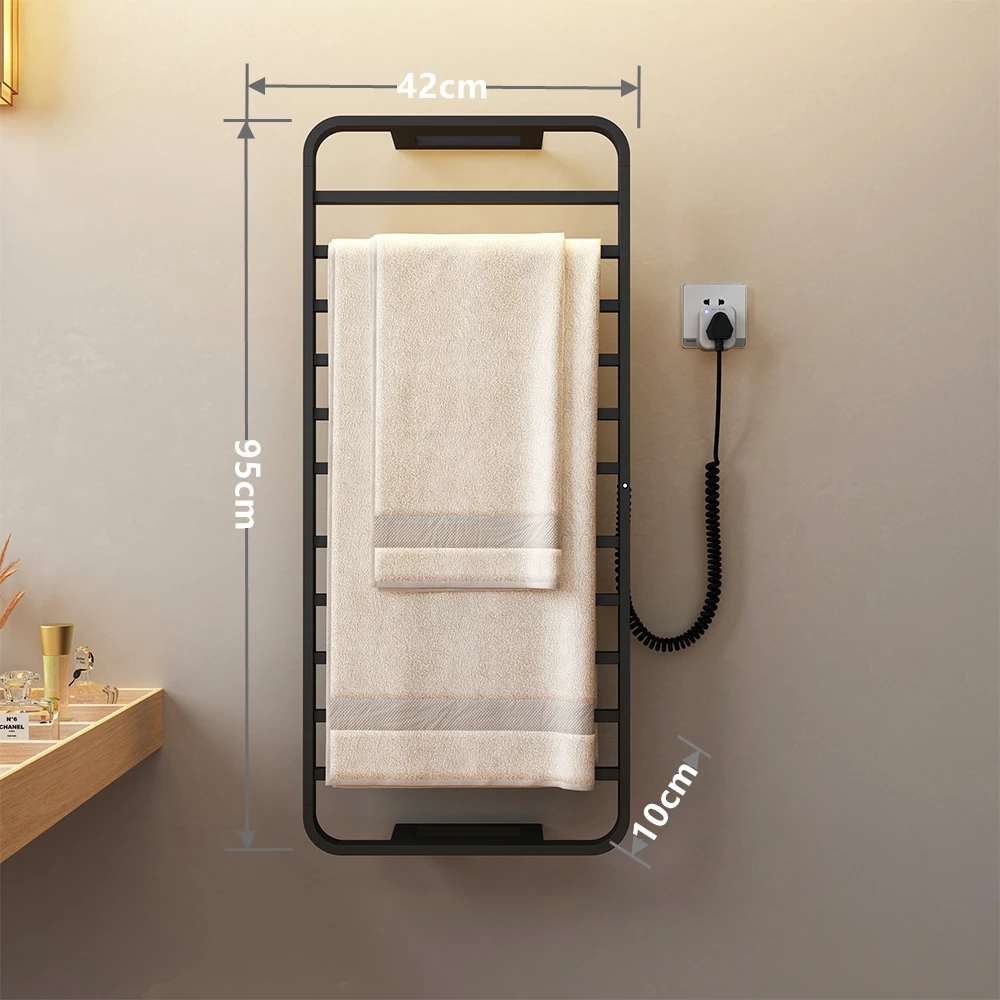 

Bathroom fittings Electric heated towel rack, towel dryer, stainless steel towel rack.Sterilizing Smart towel rack Towel Warmer