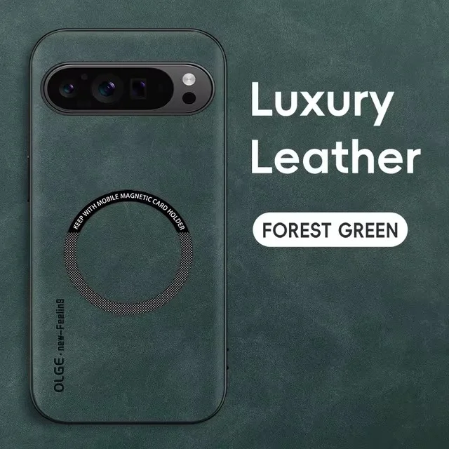 Magnetic Leather Shockproof Phone Case - Premium Cover