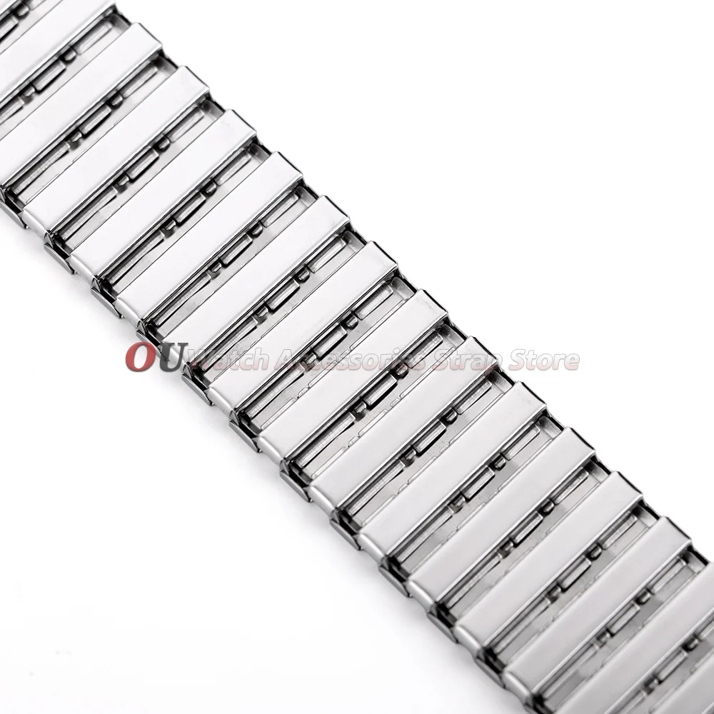 Stainless Steel Elastic Watch Band Strap - Matte Finish Bracelet