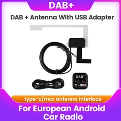 Europe DAB + Antenna With USB Adapter Android Car Radio GPS Stereo Receiver Player For Universal