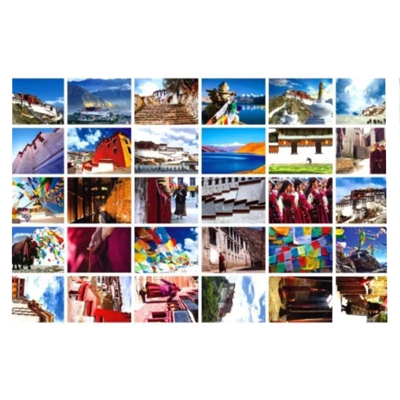 

30 листов Паломническая Дорога Священный Город Лхаса Открытка Поздравительная открытка Подарочная открытка Сообщение Открытка Желание Стикеры Настенная карта Фон Настенная декоративная открытка