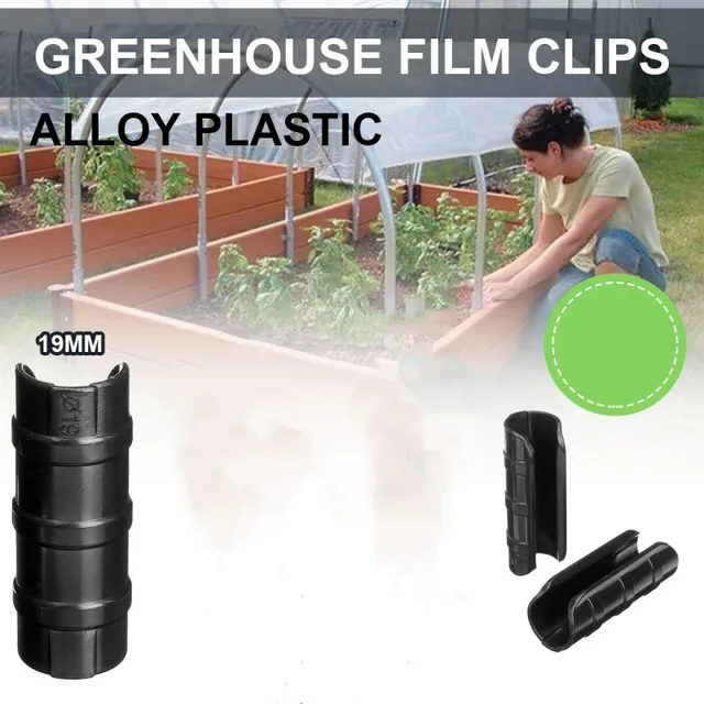 10 Darabos Üvegházhatású Keretcsövek Klip Bilincs Film Nettó Árnyék Vitorlák Otthoni Kerti Szerszámok Cső Csatlakozók 19 Mm - Image 2