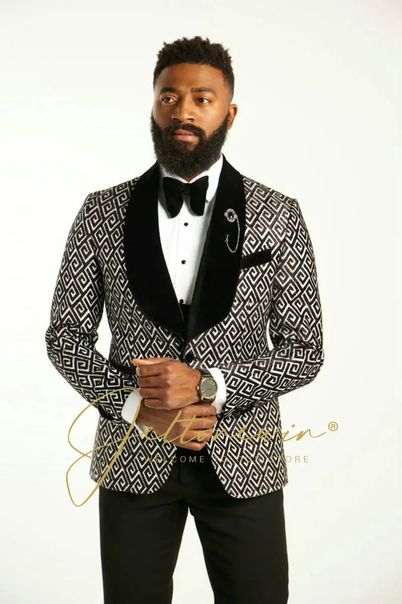 

3 шт./компл. мужской костюм блейзеры брюки классические деловые джентльмены Формальные Свадебные костюмы для жениха мужская одежда Свадебный костюм для жениха