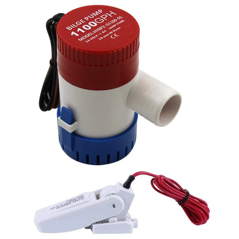

1Set 1100GPH DC 12V Bilge Pump Marin Water Pump Compatible With Boats Seaplane Motor Homes Houseboat Accessories