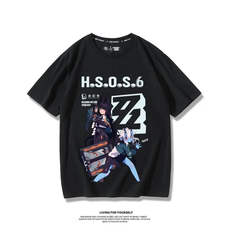 Fashion Hot Sales ARPG Game Zenless Zone Zero 3D Print TShirt For Men/Women Popular Harajuku Anime T-shirt Oversized Cartoon Top