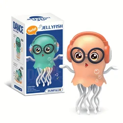 Enchanting Dancing Octopus: Interactive Musical Light - Up Toy for Stress Relief and Home Decor (Orange)