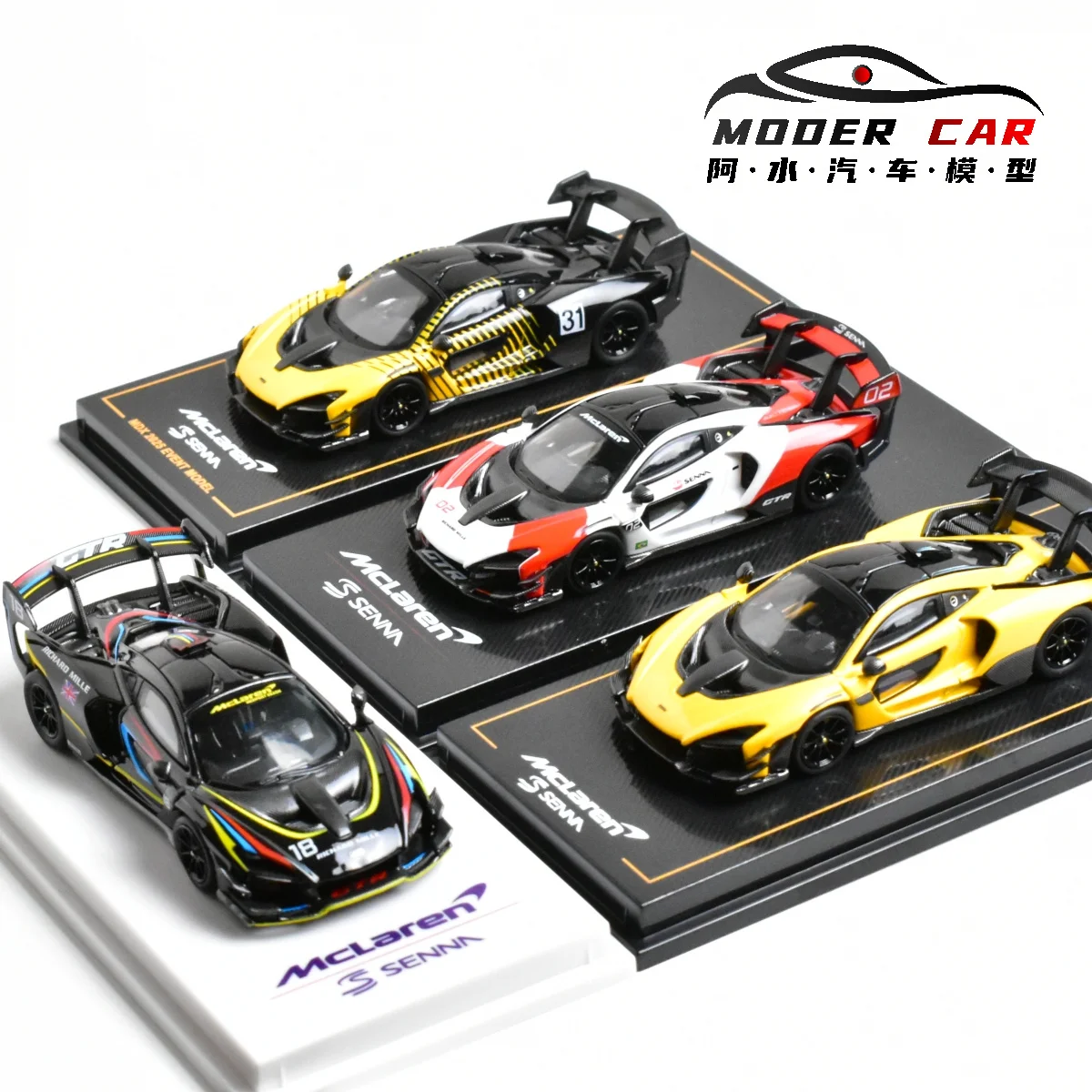 CM 1:64 맥라렌 세나GTR 기프트용 다이캐스트 모델카
