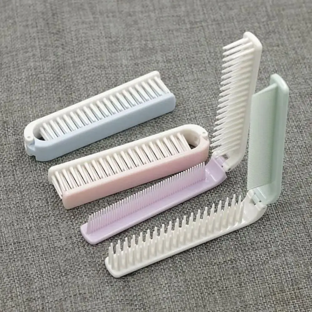 Travel Folding Comb Hair Clean Anti-static Random Color  Portable Handheld Travel Hair Brush Massage Hair Care Foldable Comb china video control clean room help point flush mounted 7 inch color screen and intercom