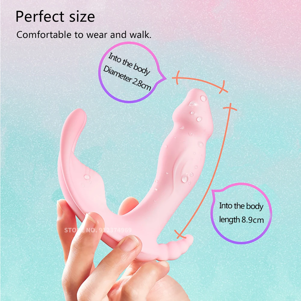 Female Wireless Remote Control Dildo Clitoris Vibrator Sex Toys