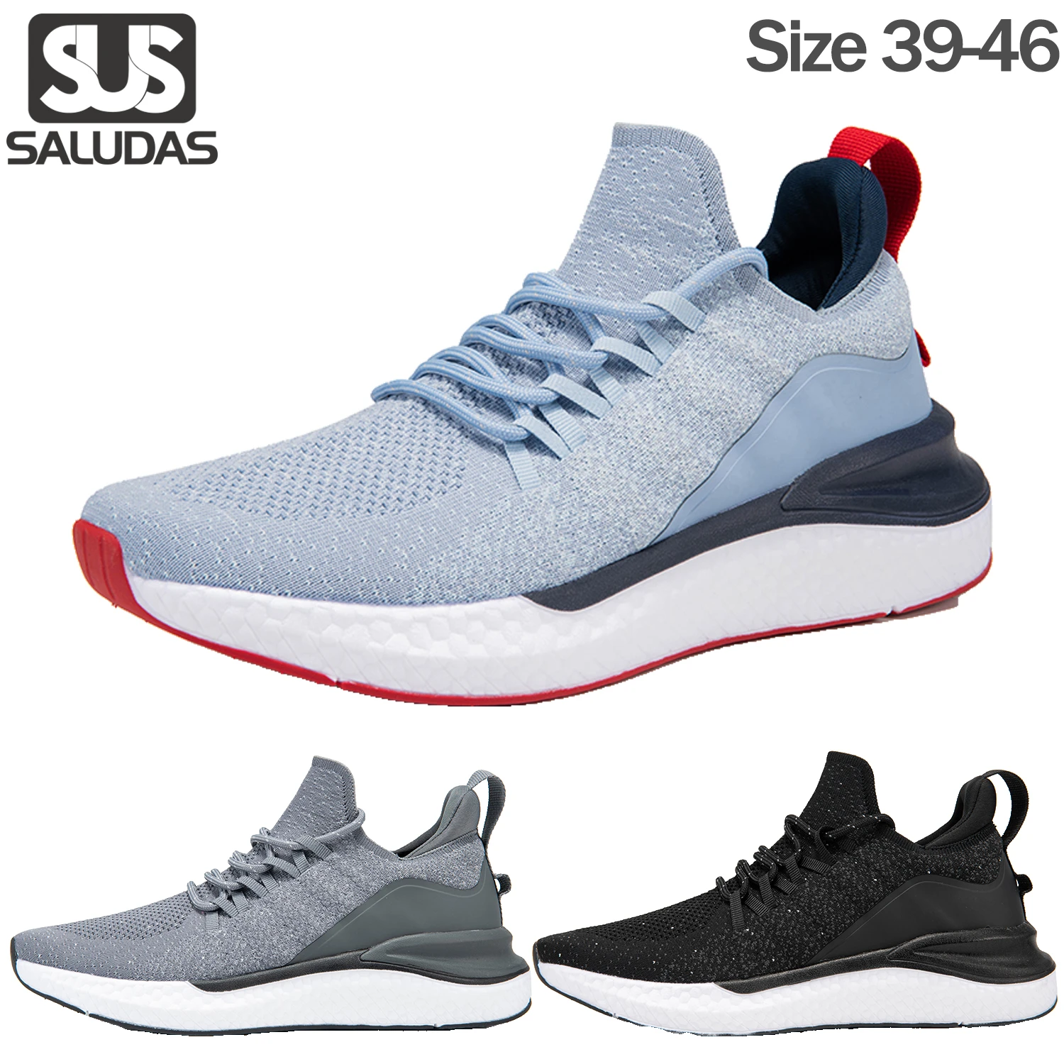 Saludas Men Sport Shoes Sneakers Lightweight Breathable Canvas Shoes  Outdoor Running Shoes Casual Zapatillas Tennis Shoes - Running Shoes -  AliExpress