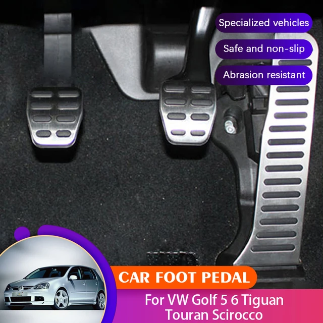 Auto pedale für vw golf 5 acessories volkswagen golf 6 mk5 mk6 tiguan  touran scirocco skoda octavia hervorragende auto fuß pedal pads - AliExpress