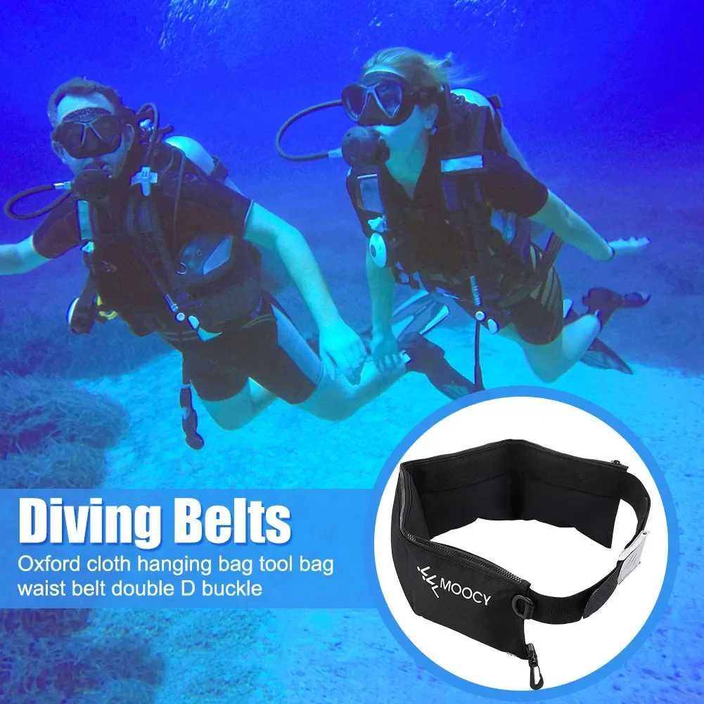 Sports Diving Belt Portable Snorkeling Diving Weight Belt Bag with Pocket Quick Drying Waist Hanging Water Sports Equipment