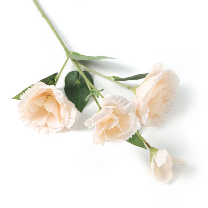 70CM 4Köpfe Seide Künstlicher Eustoma Blumenstrauß Langer Stiel Künstliche Blume für DIY Hochzeit Party Center Decor Home Decor – Detail 11