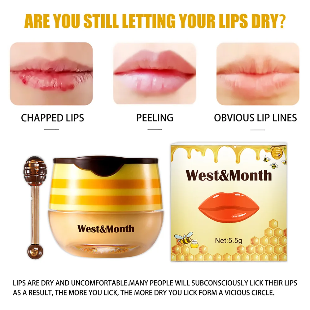 Lip Balm Propolis Moisturizing Nourishing Wrinkle Labium Care Anti Chapping Lip Mask Unisex Honey Labium Care Tools