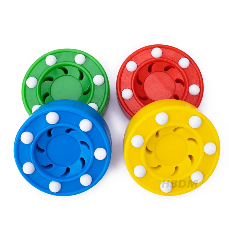 Ice Hockey Training Learning Street Land Hockey Sports Equipment Accessories Roller Red Yellow Blue Green Disc