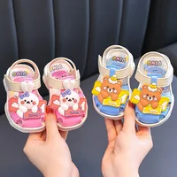 Baby Cartoon Rabbit Bear Sandals Summer Boys Kids Clogs Shoe Home Infant Children Crash Prevention Soft Sole Girls Walking Shoes 3