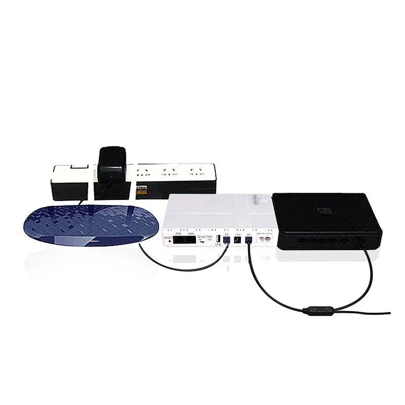 Uninterruptible Power Supply Portable UPS Mini UPS 10400Mah 5V 9V 12V Mini UPS for WIFI Router IP Cam