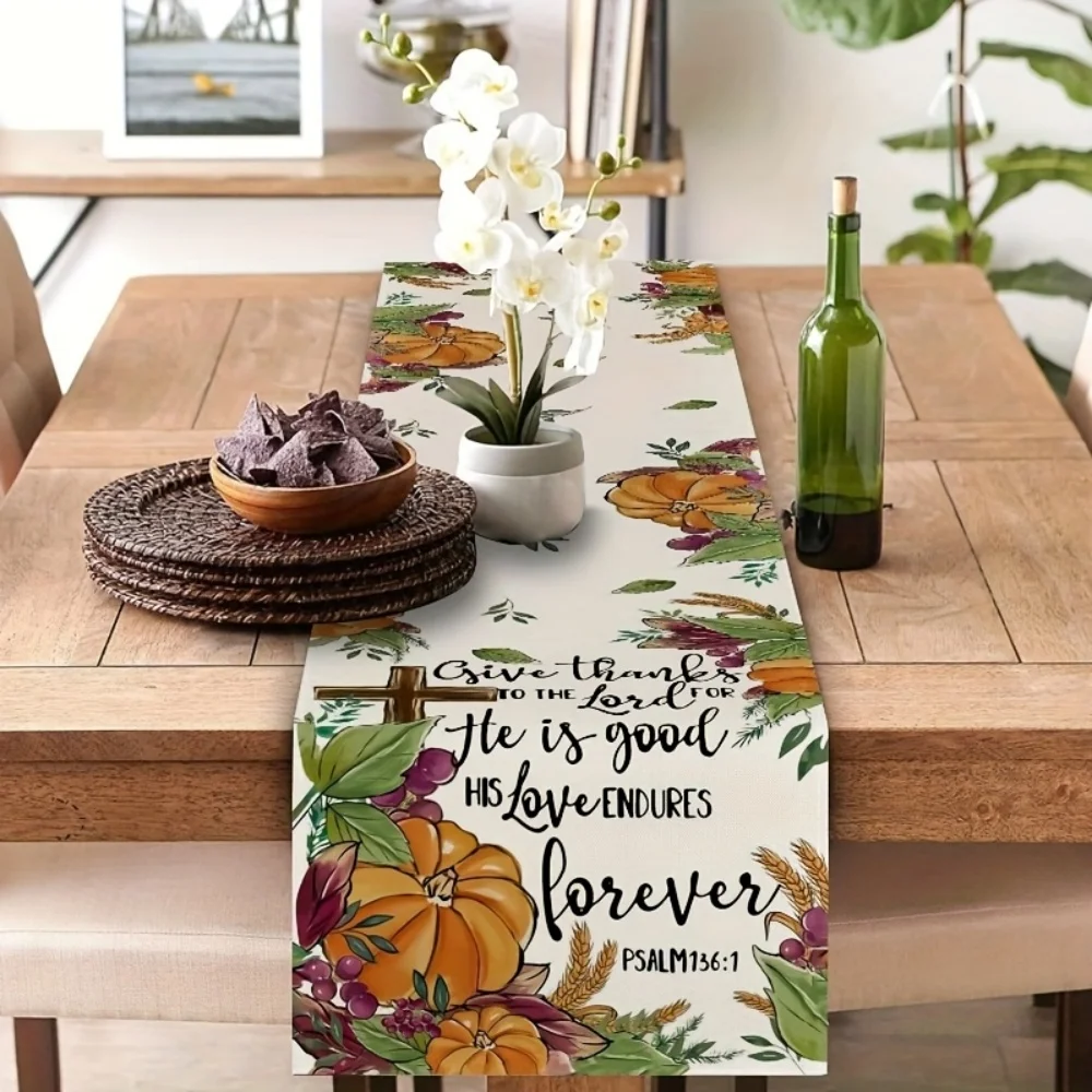 Autumn Harvest Thanksgiving Table Runner 2