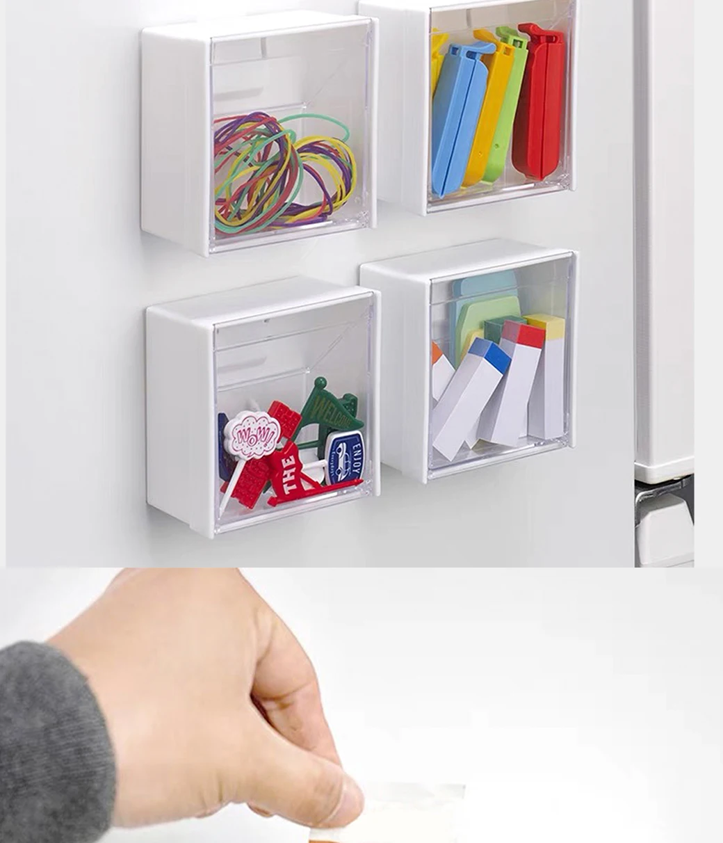 Description Picture 5 of itemMulti-Functional And Lightweight Design, Transparent And Openable, Thickened Magnetic Acrylic Storage Box, Convenient Storage